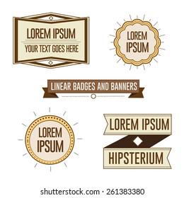 Classyl Badges,emblems,labels and items set