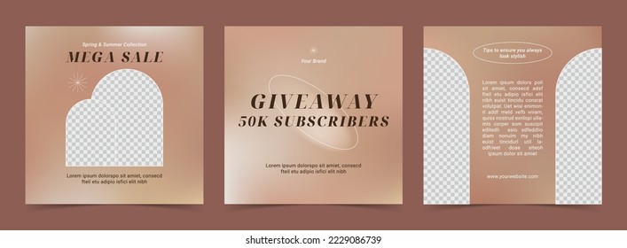 Claude instagram post template - social media