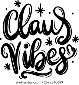 claus vibes preto e branco vetorial recortar arquivo