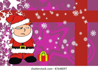 claus xmas kid cartoon background in vector format