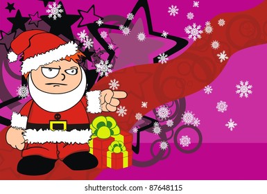 claus xmas kid cartoon background in vector format