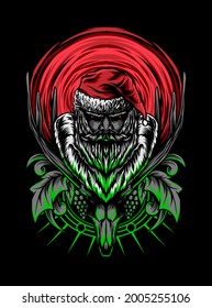 clause the dead vector illustration apparel art