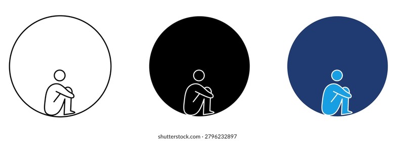Claustrophobia and Confinement icon collections. Containing Trapped, Anxiety, Bubble, Stress and more icons.
