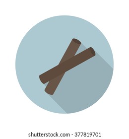 clave (percussion musical instrument) icon. vector illustration