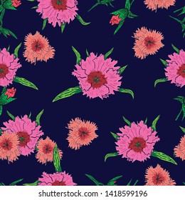 Clavel Color Flower Pattern Texture