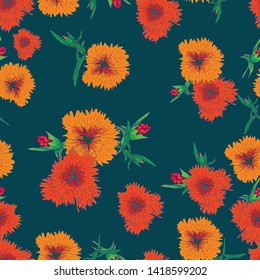 Clavel Color Flower Pattern Texture