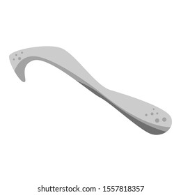 Clavicle bone icon. Isometric of clavicle bone vector icon for web design isolated on white background