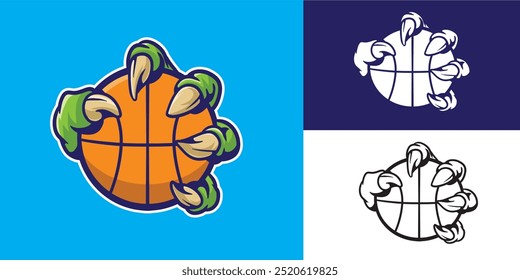 basquete de garra bom para logotipo, adesivo, design de elemento, equipe, etc