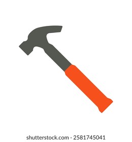 claw hammer flat icon illustration color 