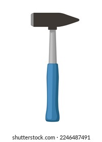 Claw hammer hand tool instrument vector illustration isolated on white background