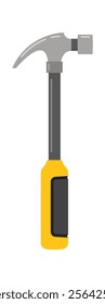 Claw hammer handyman tool vector illustration