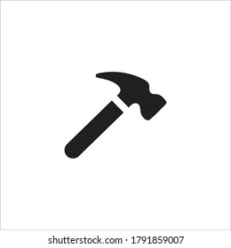 Claw hammer icon black vector illustration