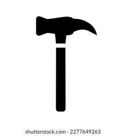 Claw hammer icon. Hand tool. Vector.