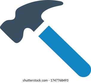 Martillo de copas, icono de martillo (ilustración vectorial)