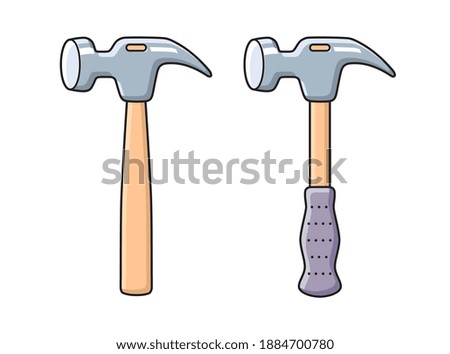 Similar – Image, Stock Photo The claw hammer on white background