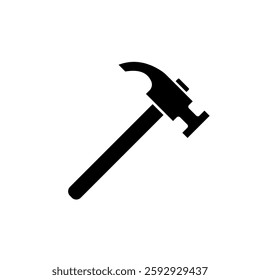 claw hammer - vector icon