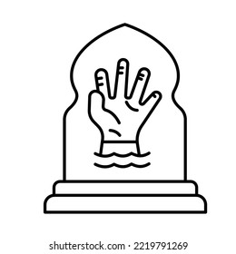 Claw hand Trendy Color Vector Icon which can easily modify or edit

