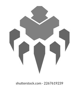 Claw icon logo design illustration