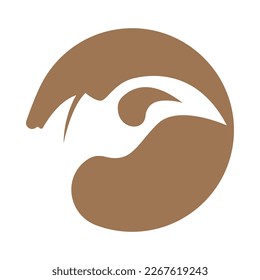 Claw icon logo design illustration