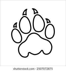 claw icon. for mobile concept and web design. vector illustration.