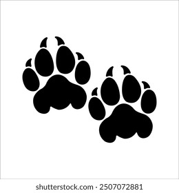 Icono de la garra. para el concepto móvil y el Diseño web. Ilustración vectorial.