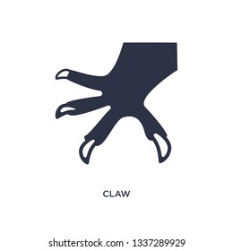claw isolated icon. Simple element illustration from asian concept. claw editable logo symbol design on white background. Can be use for web and mobile.