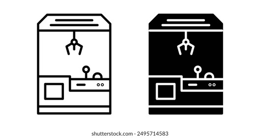 claw line vector icon set in black color.
