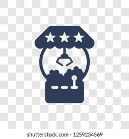 Claw machine icon. Trendy Claw machine logo concept on transparent background from Circus collection