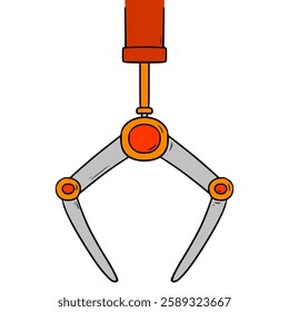 claw machine illustration hand drawn isolated vector