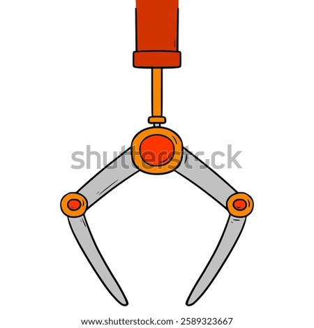 claw machine illustration hand drawn isolated vector