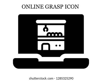 Claw machine search icon. Editable Claw machine search icon for web or mobile.