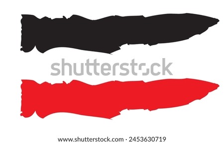 Claw mark, claw slash. Rip, slit, torn effect. Bloody wound, injury vector. Wildlife, wild animal talon prints.  isolated on white background. EPS 10
