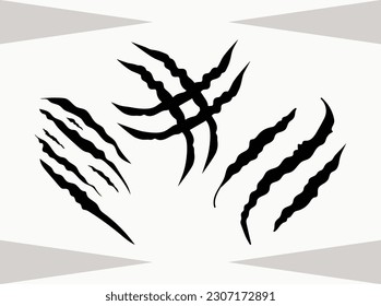 Claw Marks Cut File, Scratches, Ripped, Scratch Mark, Paw Scratch, Rips, Claw Marks