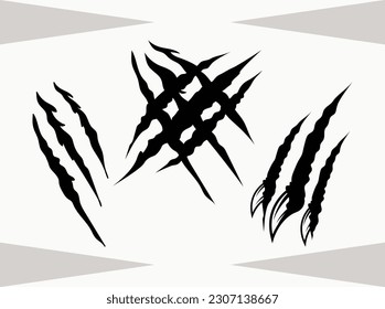 Claw Marks eps, Scratches, Ripped, Scratch Mark, Paw Scratch, Rips, Claw Marks,