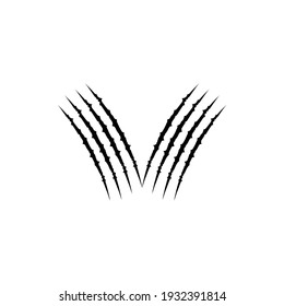 Claw Marks Motif Pattern. Contemporary Decoration for Interior, Exterior, Carpet, Textile, Garment, Cloth, Silk, Tile, Plastic, Paper, Wrapping, Wallpaper, Ect. Vector Illustration