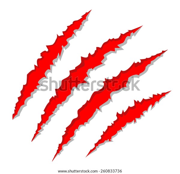 Claw Scratches Vector Illustration Stock Vector (Royalty Free ...