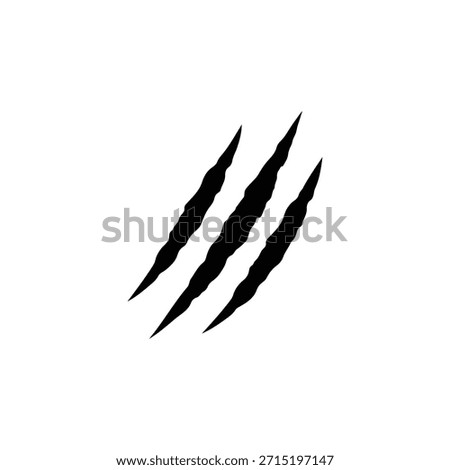 Claw silhouette icon vector flat design.