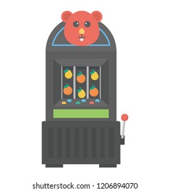 
A claw whack machine to capture gifts 
