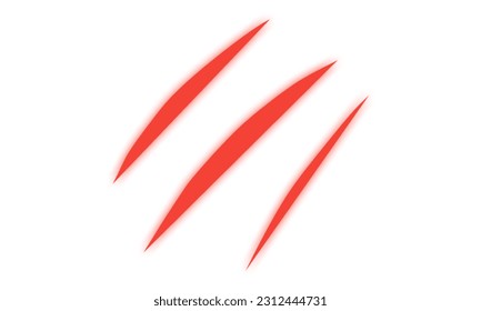 Diseño del logo vectorial de heridas de la espada.