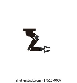 claws double arms logo tools vector.