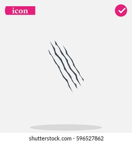 Claws scratches icon.