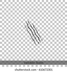 Claws scratches icon.