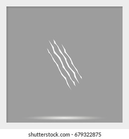 Claws scratches icon.