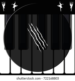 Claws scratches icon.