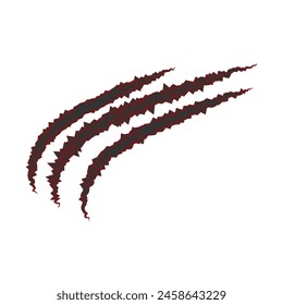 Claws scratches icon isolated on white background, Claw sign vector Illustration, paw scratch, eps10.