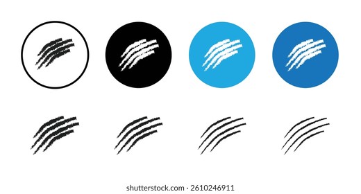 Claws scratches icon Logo symbol sign set