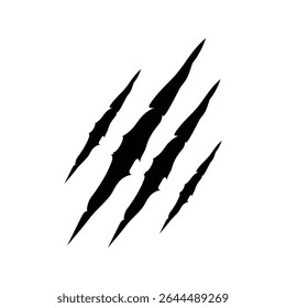 Claws scratches icon outline set sign
