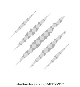 Claws scratches illustration. Vector in flat design