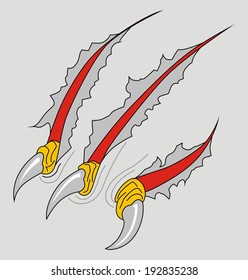 Claws scratches vector 