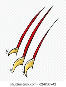 claws scratching animal vector illustration